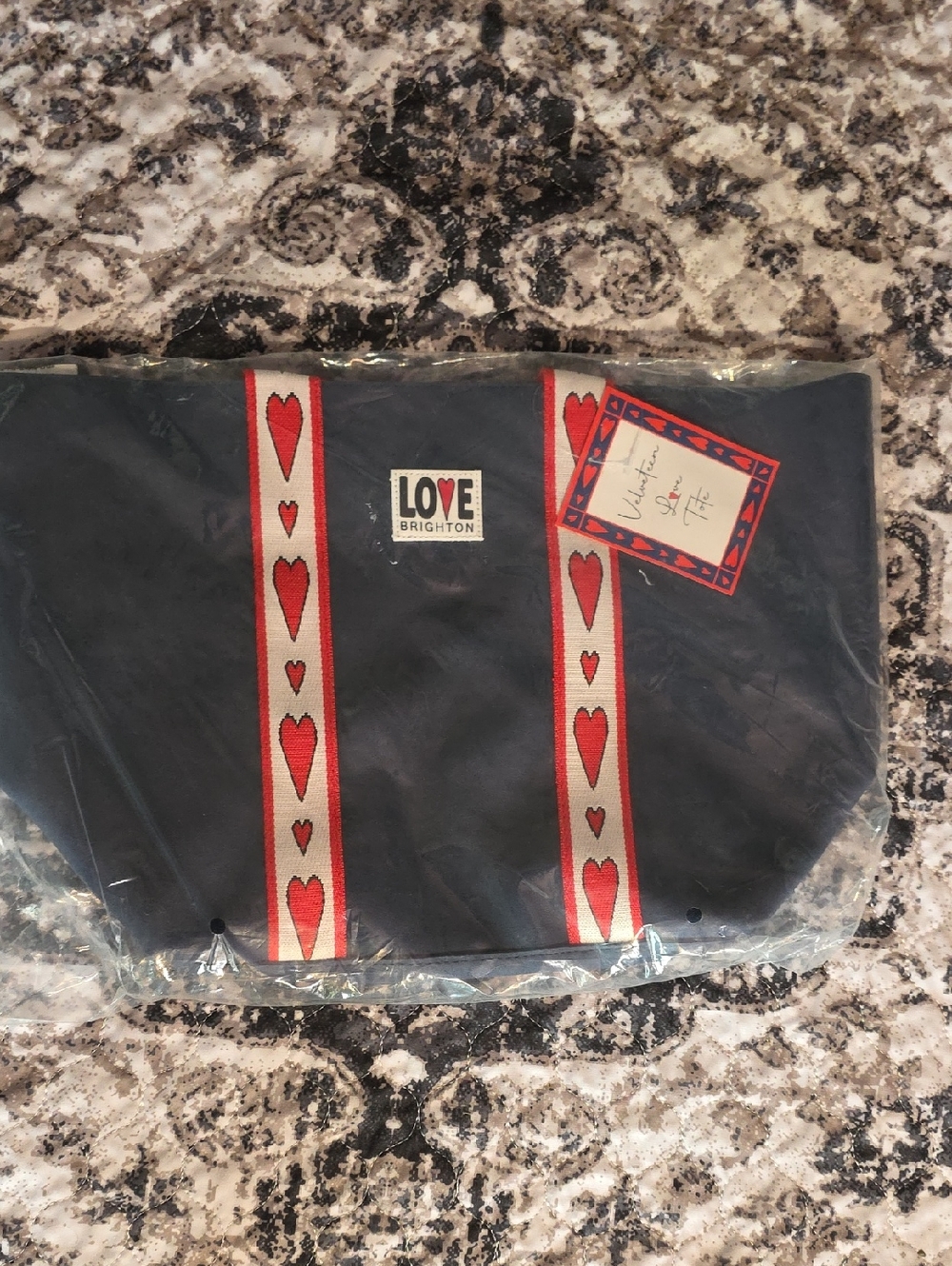 Brighton Velveteen Love Tote